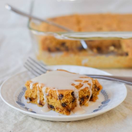 Chocolate Chip Pumpkin Cake