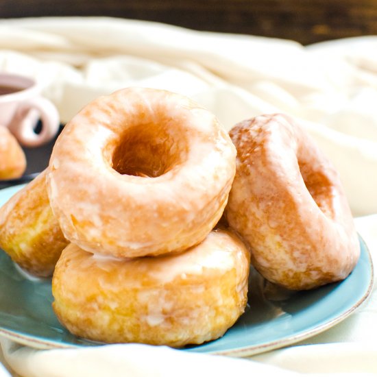 Perfect Vanilla Glazed Doughnuts