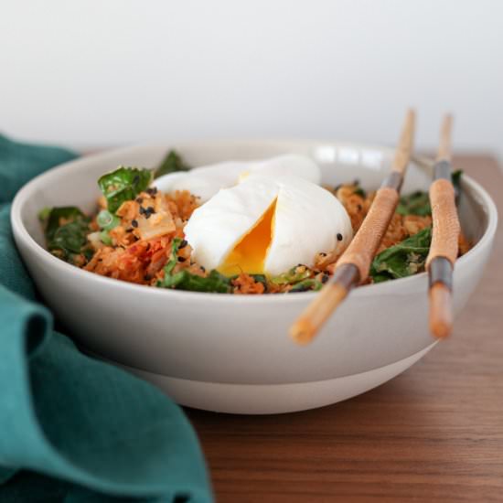 Cauliflower Fried Rice With Kimchi