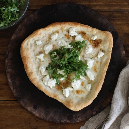 White Pizza with Arugula