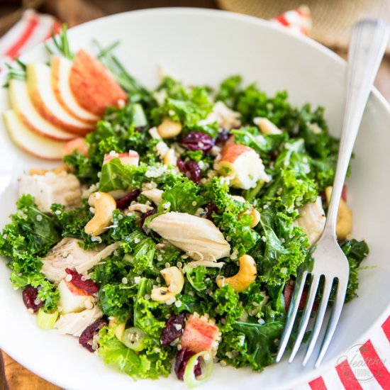 Kale Apple Chicken Salad