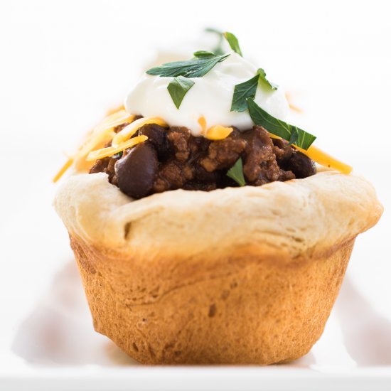 Buttermilk Biscuit Chili Cups