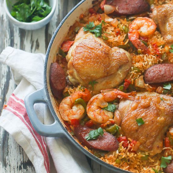 Easy Jambalaya Rice Dinner