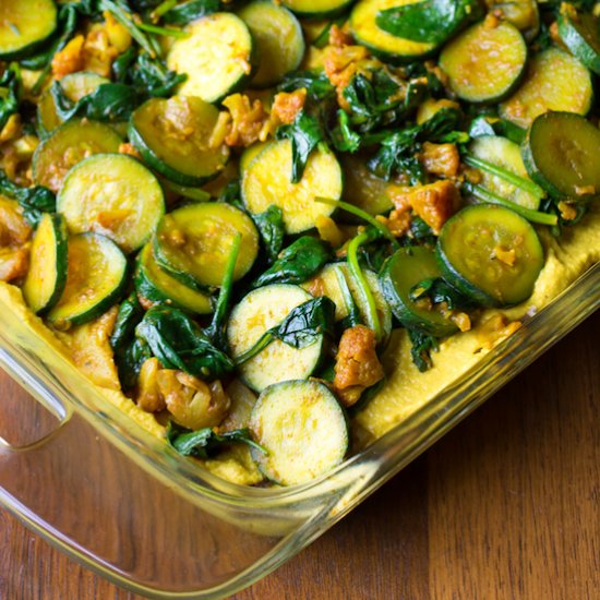 Turmeric Hummus Casserole