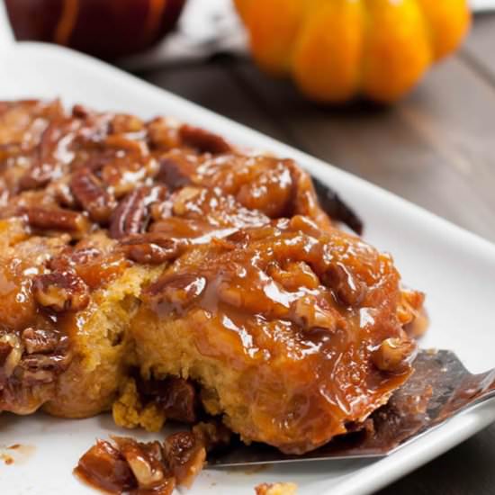 Pumpkin Biscuit Sticky Buns