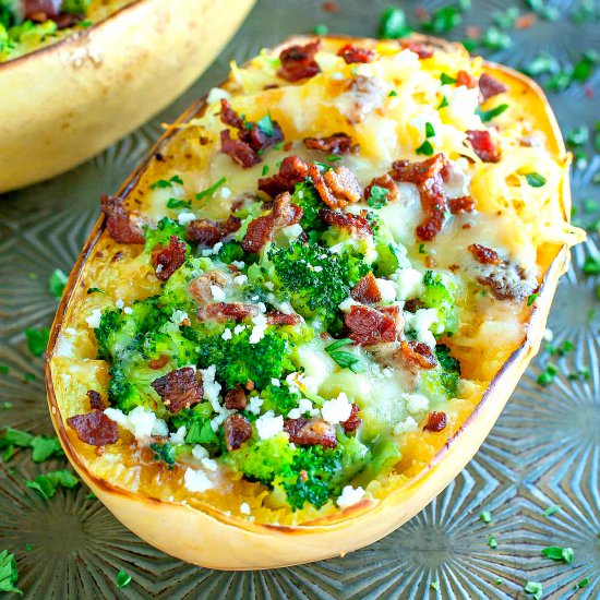 Bacon Broccoli Spaghetti Squash