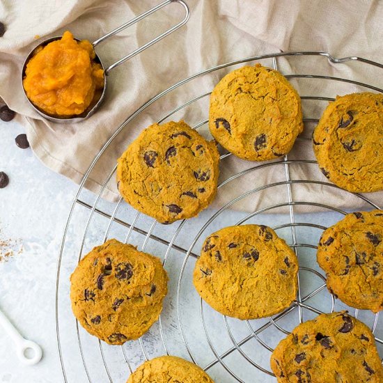 Paleo Pumpkin Choco Chip Cookies