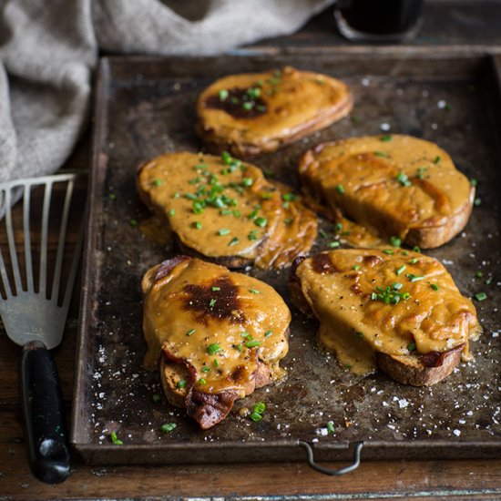 Stout welsh rarebit