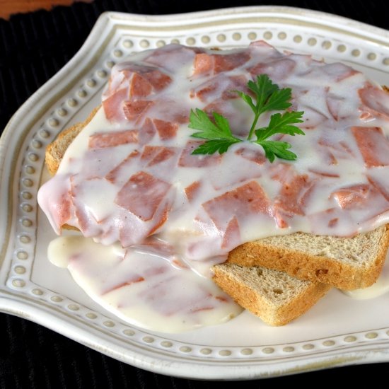 Creamed Chipped Beef on Toast