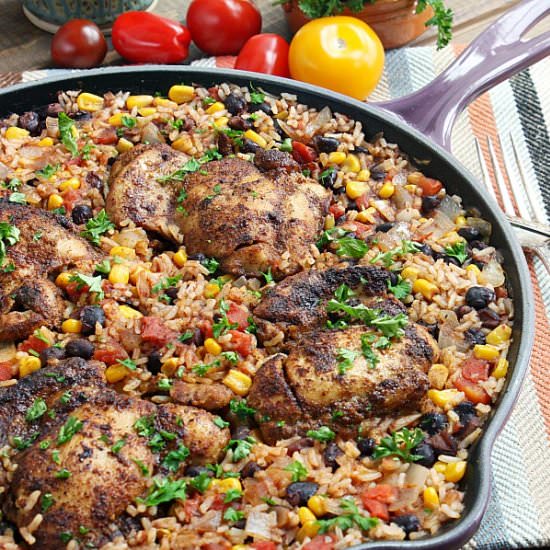 One Pot Mexican Chicken and Rice