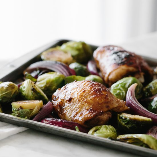 Balsamic Chicken & Brussels Sprouts