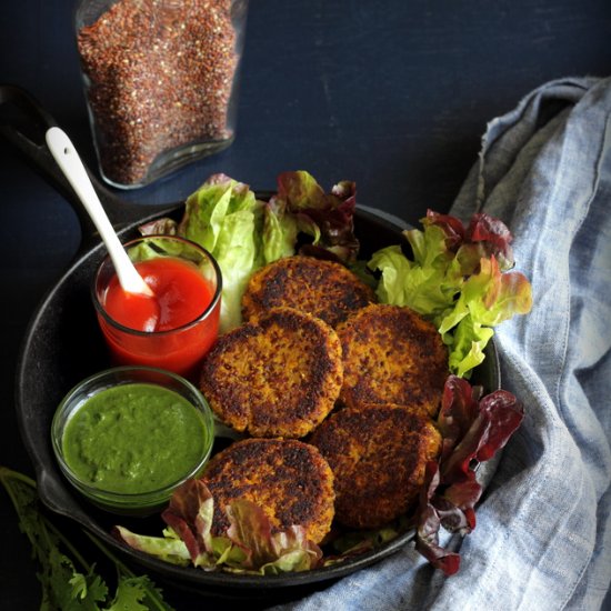 Curried quinoa pumpkin patties