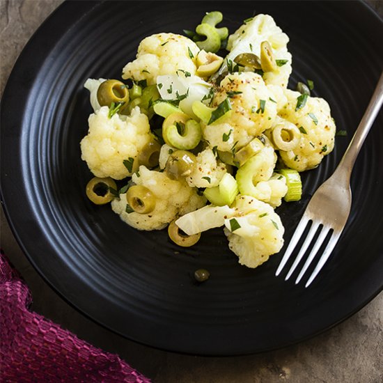 Cauliflower Salad with Green Olives