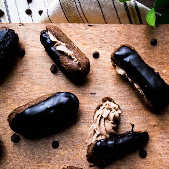 Triple Chocolate Eclairs