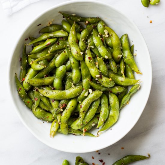 Chili Garlic Edamame