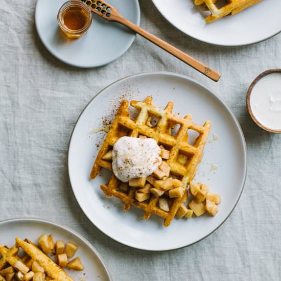 Cornmeal Quinoa Waffles