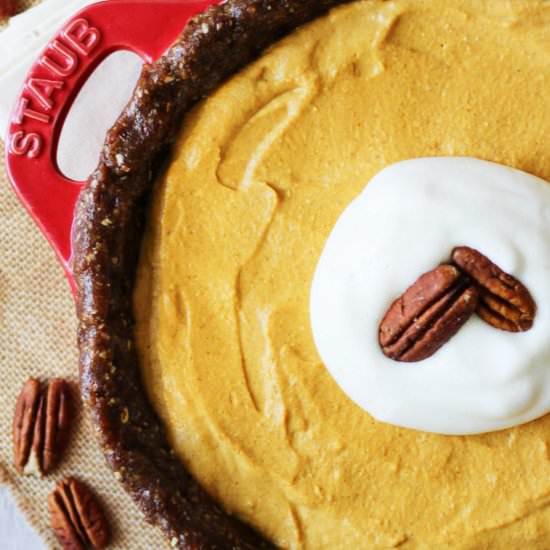 Gluten Free No Bake Pumpkin Pie