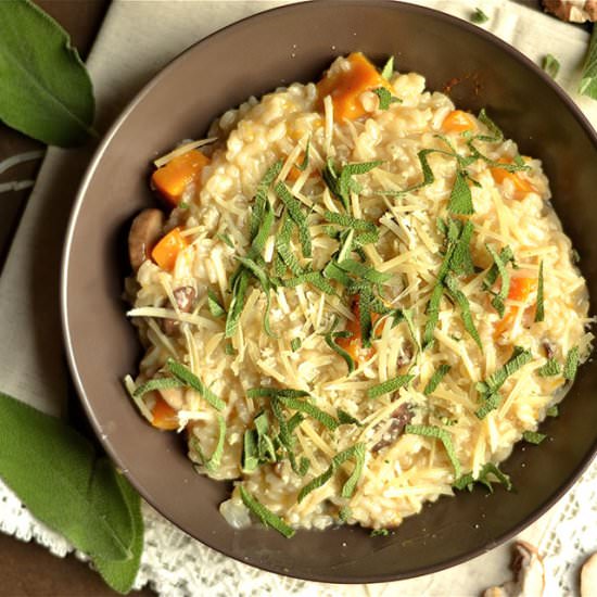 Butternut Squash & Mushroom Risotto