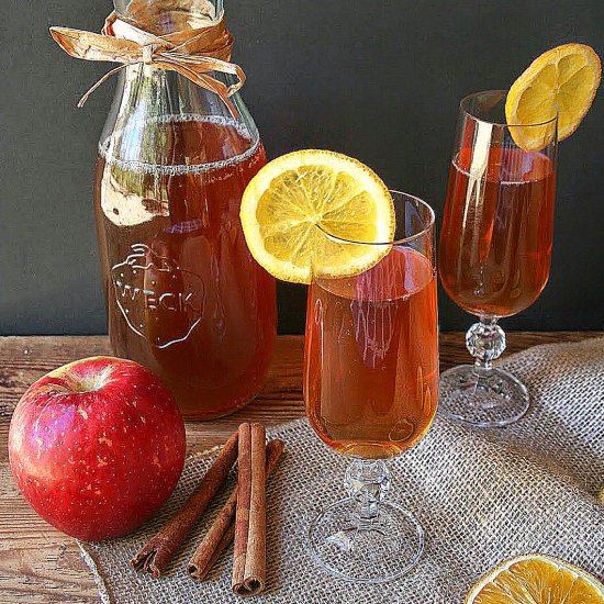 Hot Apple Cider (No Sugar Added)