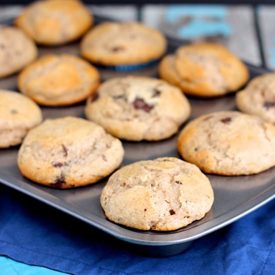 Chai Spice Chocolate Chunk Muffins