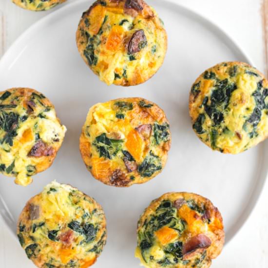 Butternut Spinach Sausage Egg Cups