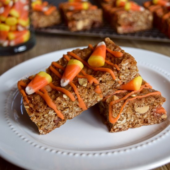 Oatmeal Candy Corn Bars