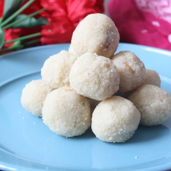 Rava Ladoo without Ghee