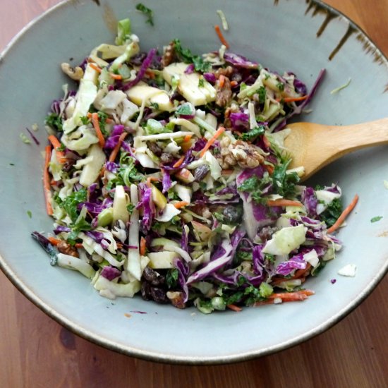 Fall Coleslaw with Toasty Walnuts