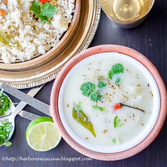 Farali Kadhi | Amaranth Curry