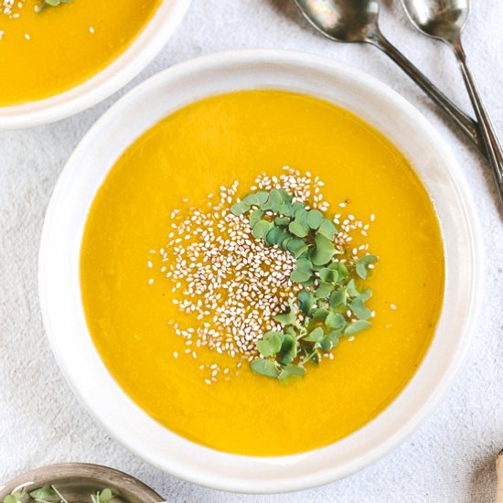 Roasted Kabocha Squash Soup