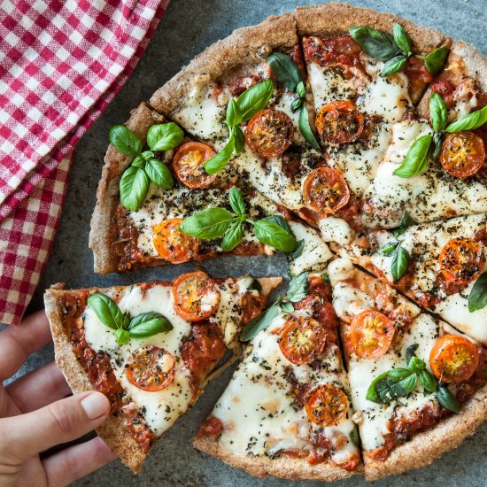 Almost Guilt-free Pizza Margherita