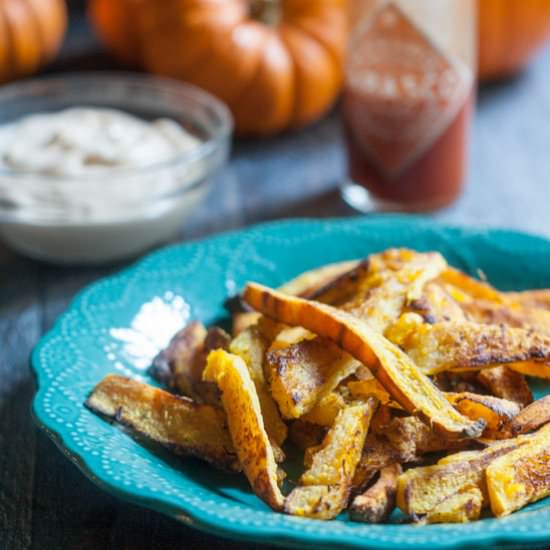 Pumpkin Fries with Buffalo Aioli