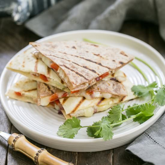 Spicy Pork Quesadillas