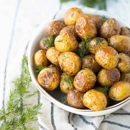 Dill Roasted Potatoes with Lemon