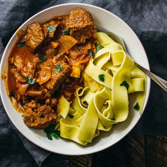 Hungarian beef goulash