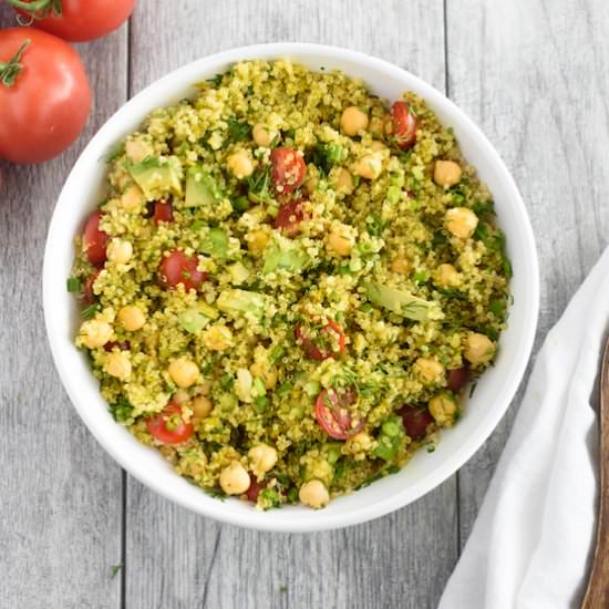 Dill Chickpea Lemony Quinoa Salad