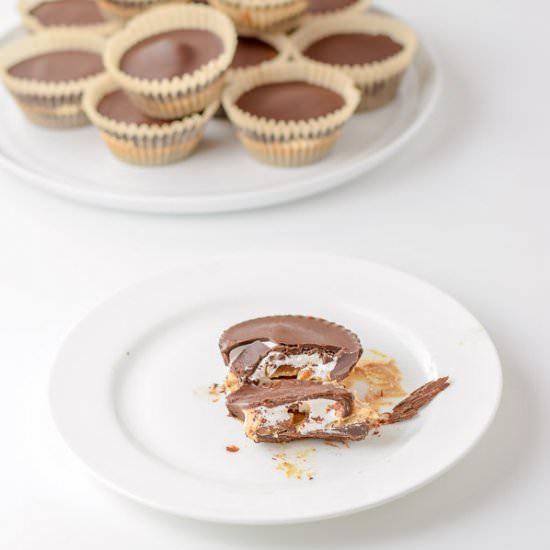 Marshmallow Cashew Butter Cups