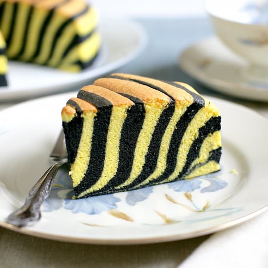 Zebra Ogura cake