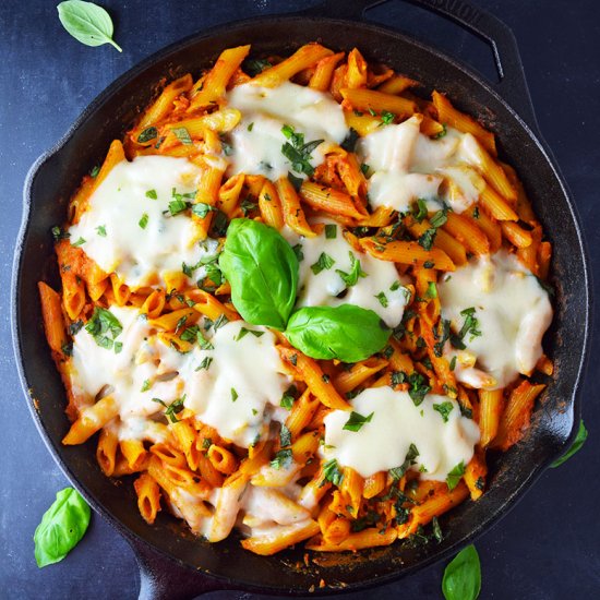 No-Boil Baked Penne with Mozzarella