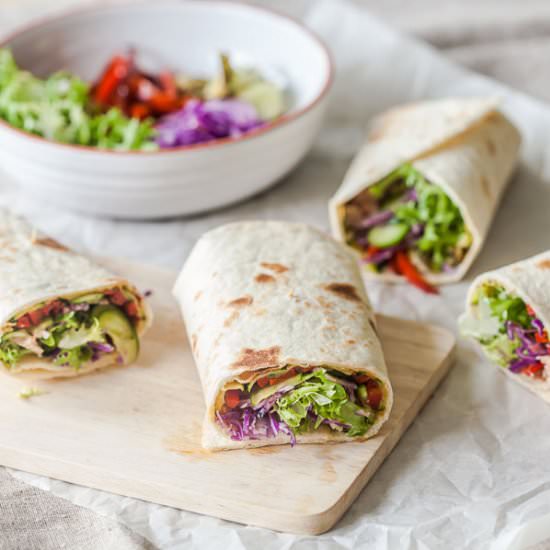 Easy Grilled Veggies Tortilla Wraps