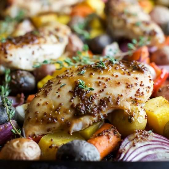 Sheet Pan Honey Mustard Chicken