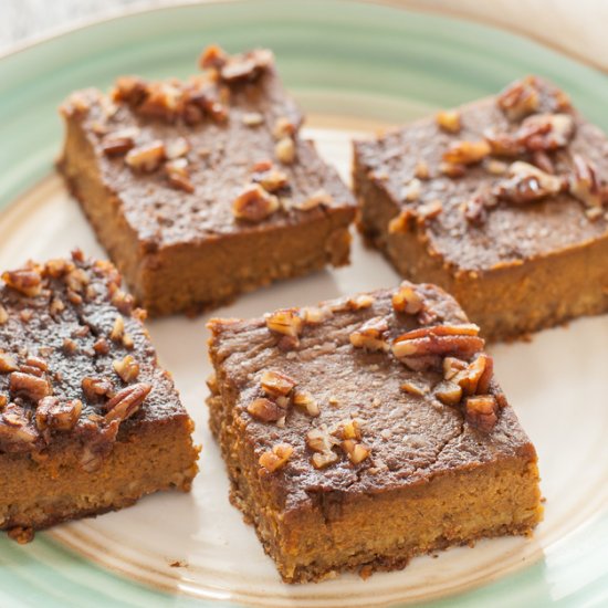 Gluten Free Pumpkin Pie Bars