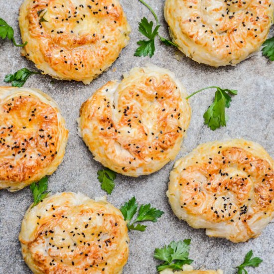 Rose börek with potato