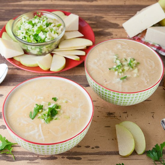 Cheddar Apple Soup