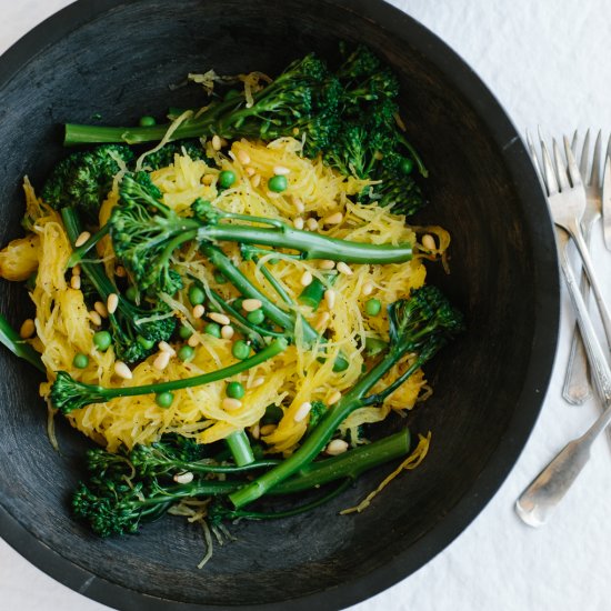 Spaghetti Squash with Broccolini