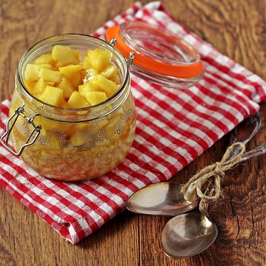 Millet with Carmelised Apples