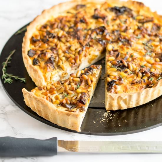 Butternut Ricotta & Pine Nut Quiche