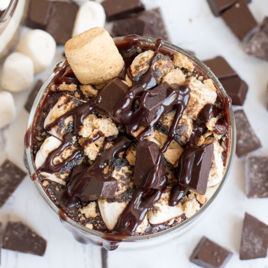 Easy Mini No-Bake S’mores Cheesecake