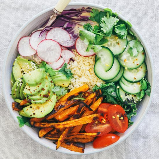 A Veggie Couscous Bowl