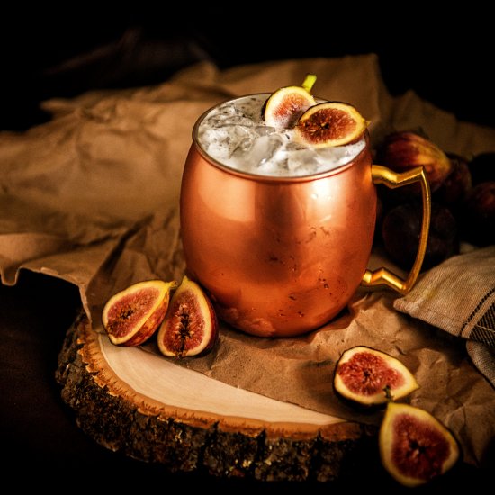 Muddled Fig Moscow Mule Cocktail